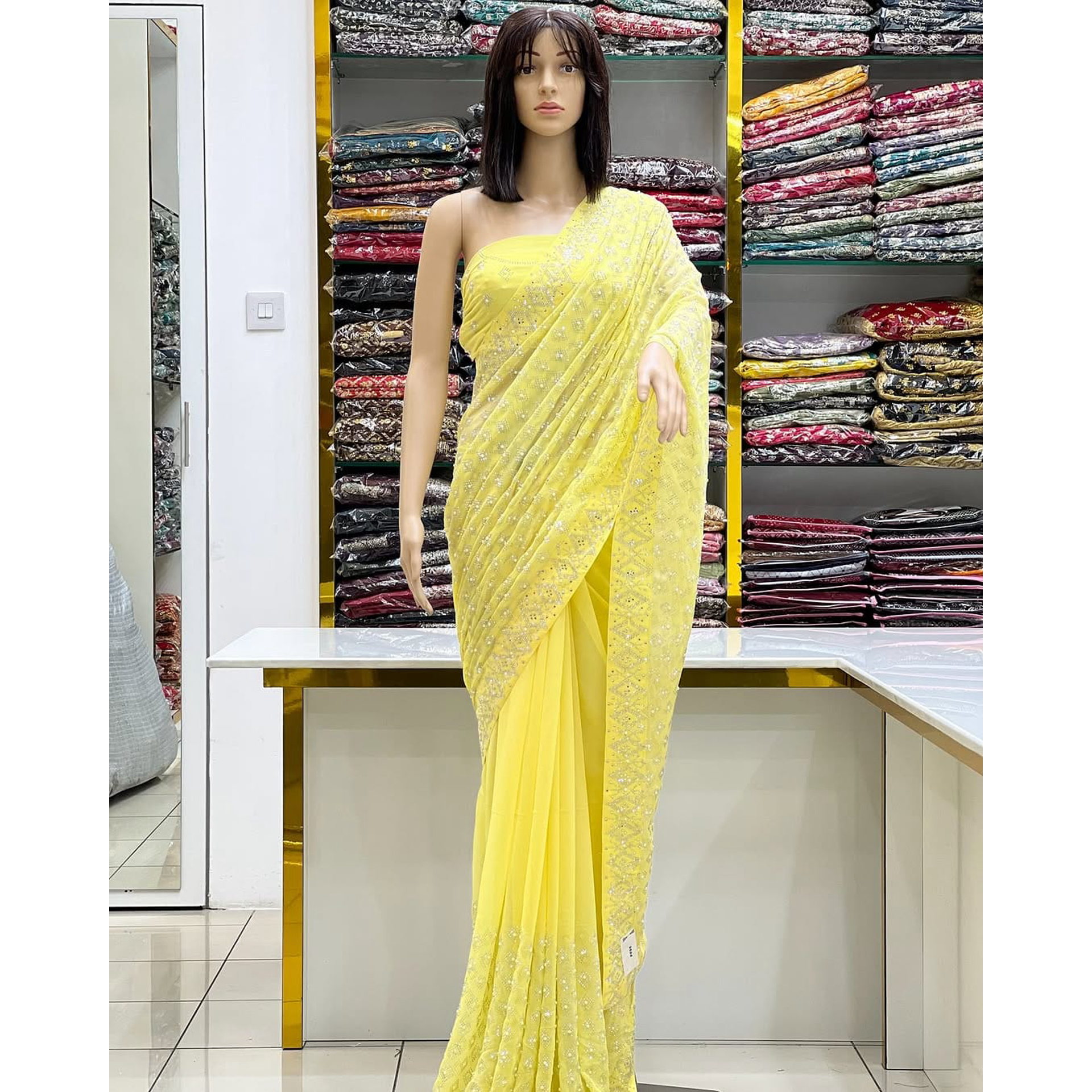 Glittering Glow Gemstone Saree